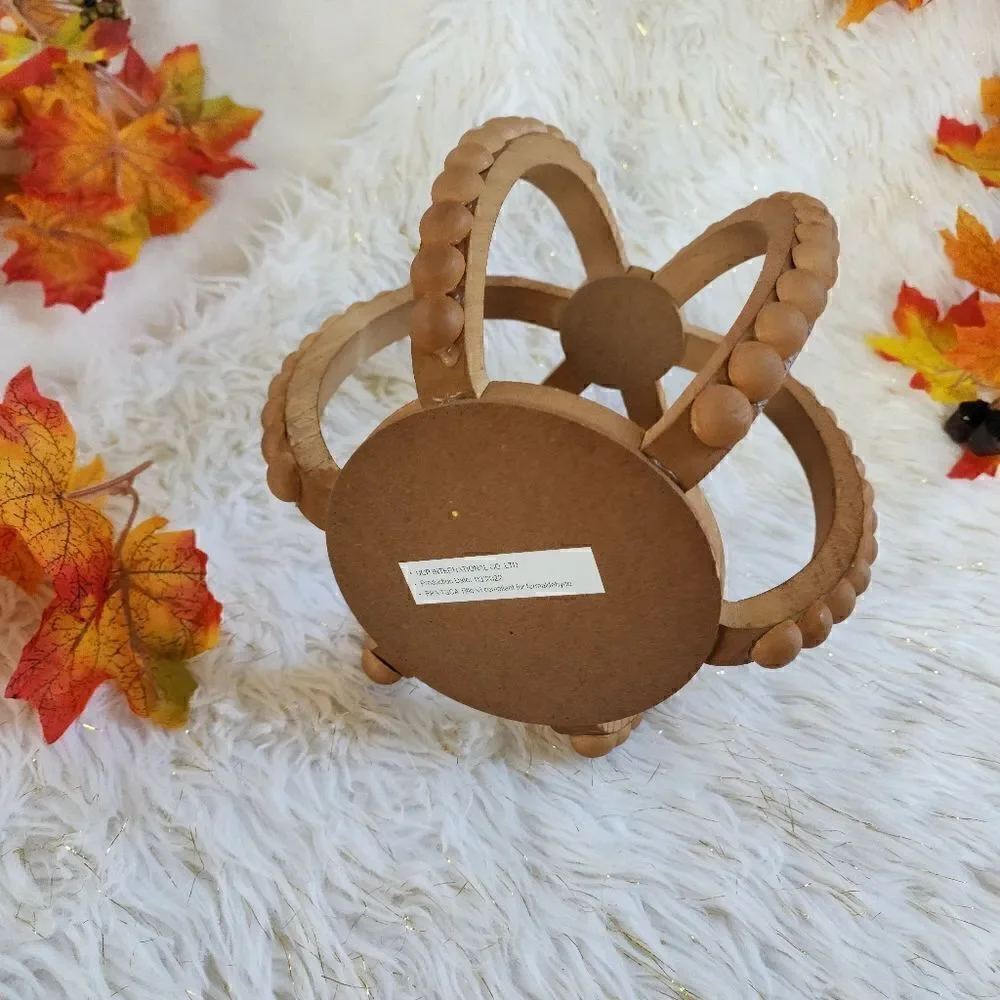 New Lot of two Fall/Thanksgiving home decor/ centerpiece wooden